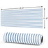 Blue and White Stripes Gaming Mouse Pad